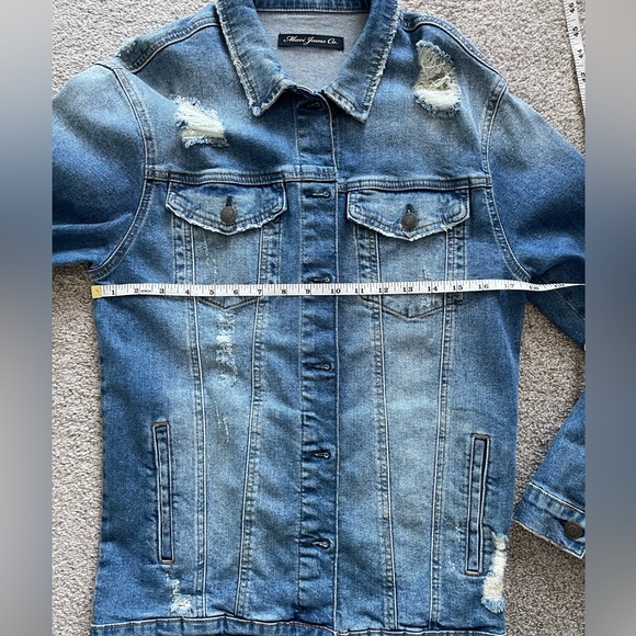 Mavi Distressed Oversized Denim Jacket - Picture 3 of 6